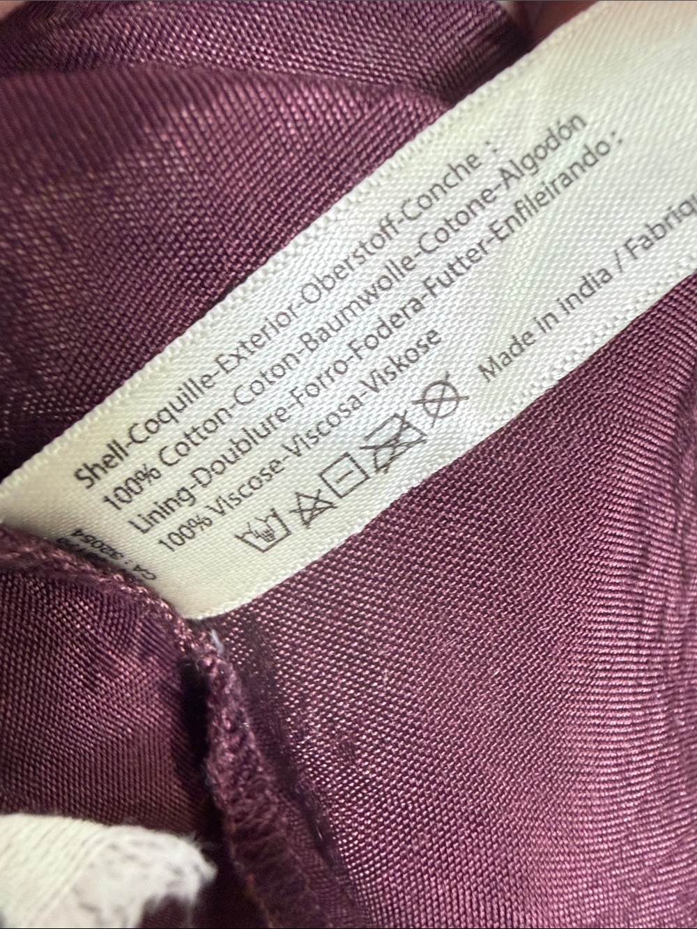 Free People One Karma Eyelet Mini Dress In Burgundy W2413 Sz S - Picture 8 of 10
